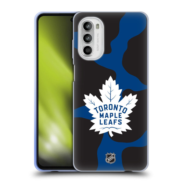 NHL Toronto Maple Leafs Cow Pattern Soft Gel Case for Motorola Moto G52