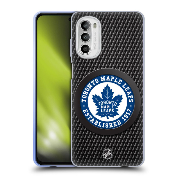 NHL Toronto Maple Leafs Puck Texture Soft Gel Case for Motorola Moto G52