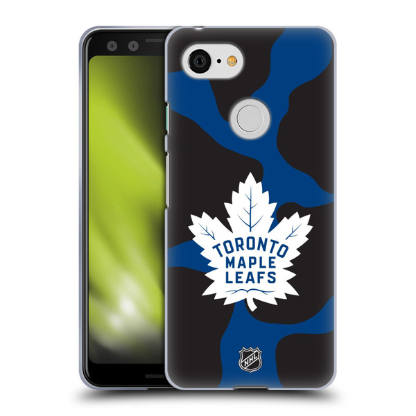 NHL Toronto Maple Leafs Cow Pattern Soft Gel Case for Google Pixel 3