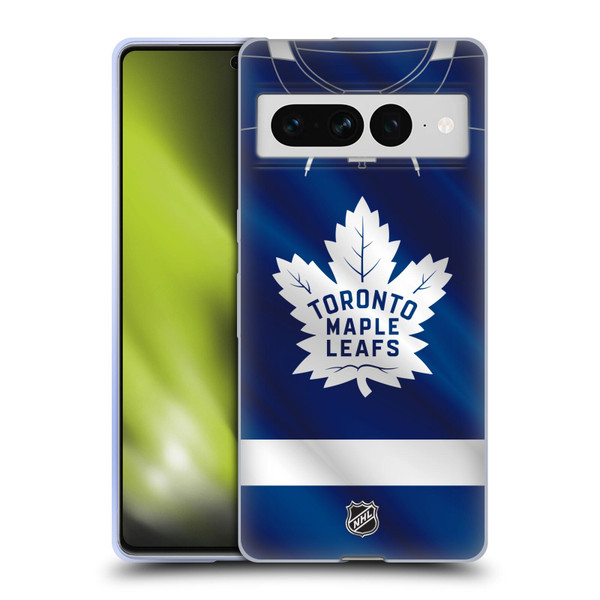 NHL Toronto Maple Leafs Jersey Soft Gel Case for Google Pixel 7 Pro
