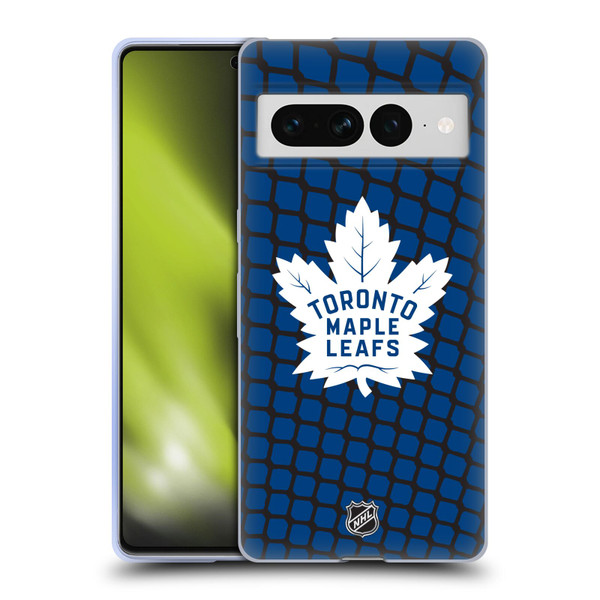 NHL Toronto Maple Leafs Net Pattern Soft Gel Case for Google Pixel 7 Pro