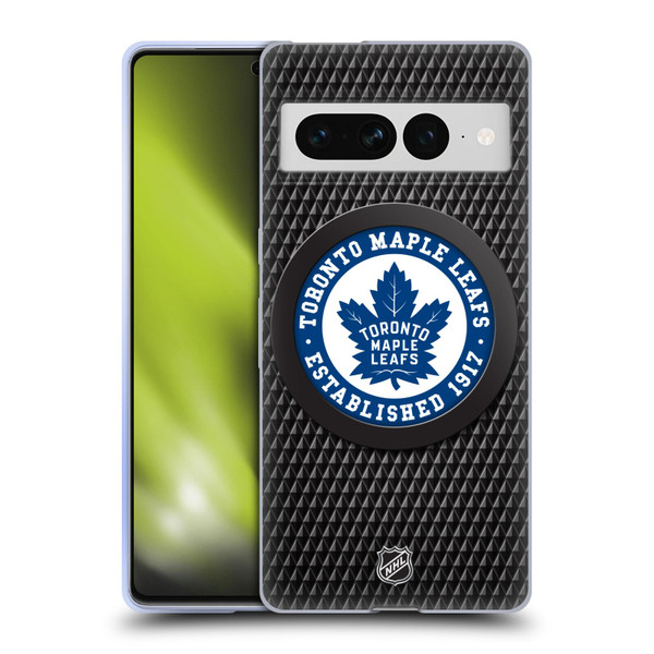 NHL Toronto Maple Leafs Puck Texture Soft Gel Case for Google Pixel 7 Pro