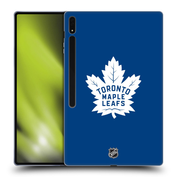 NHL Toronto Maple Leafs Plain Soft Gel Case for Samsung Galaxy Tab S8 Ultra