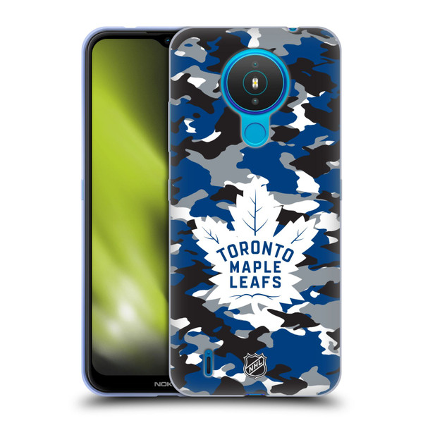 NHL Toronto Maple Leafs Camouflage Soft Gel Case for Nokia 1.4
