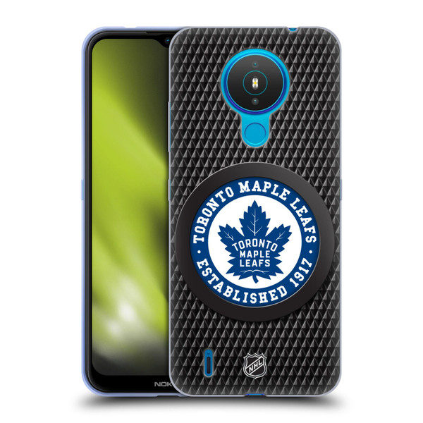 NHL Toronto Maple Leafs Puck Texture Soft Gel Case for Nokia 1.4
