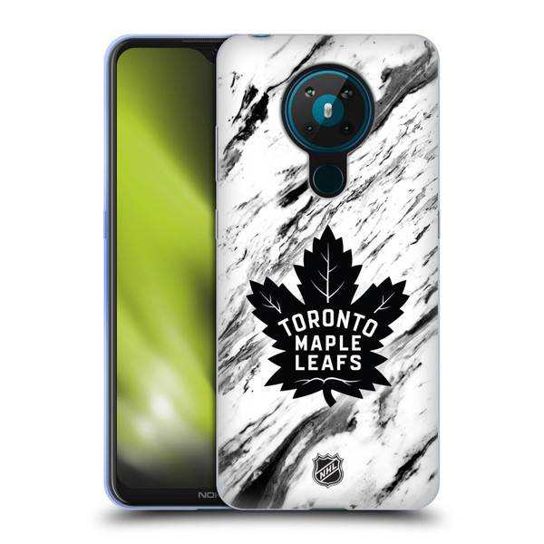 NHL Toronto Maple Leafs Marble Soft Gel Case for Nokia 5.3