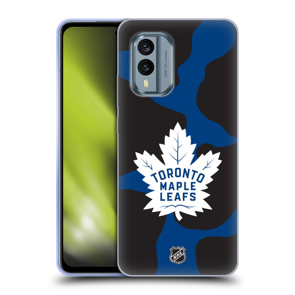 NHL Toronto Maple Leafs Cow Pattern Soft Gel Case for Nokia X30