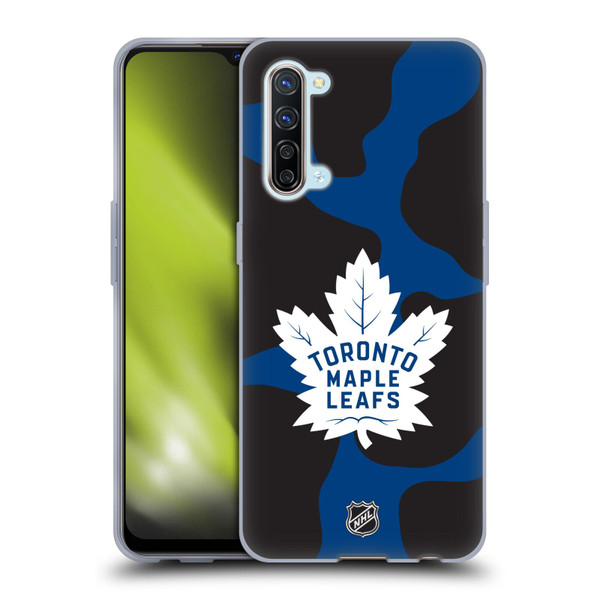 NHL Toronto Maple Leafs Cow Pattern Soft Gel Case for OPPO Find X2 Lite 5G