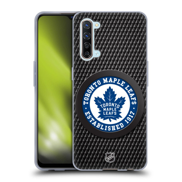 NHL Toronto Maple Leafs Puck Texture Soft Gel Case for OPPO Find X2 Lite 5G