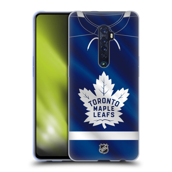 NHL Toronto Maple Leafs Jersey Soft Gel Case for OPPO Reno 2