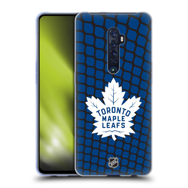 NHL Toronto Maple Leafs Net Pattern Soft Gel Case for OPPO Reno 2
