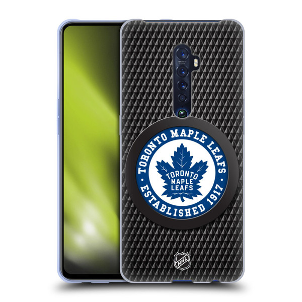 NHL Toronto Maple Leafs Puck Texture Soft Gel Case for OPPO Reno 2
