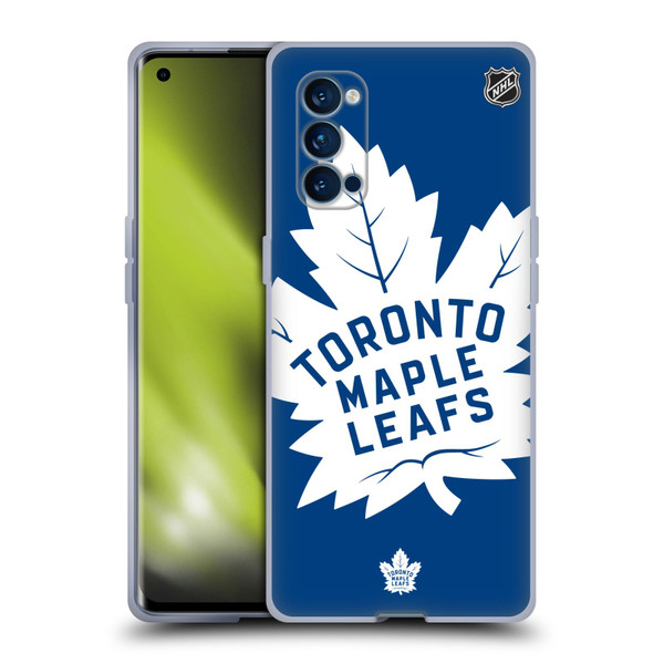 NHL Toronto Maple Leafs Oversized Soft Gel Case for OPPO Reno 4 Pro 5G