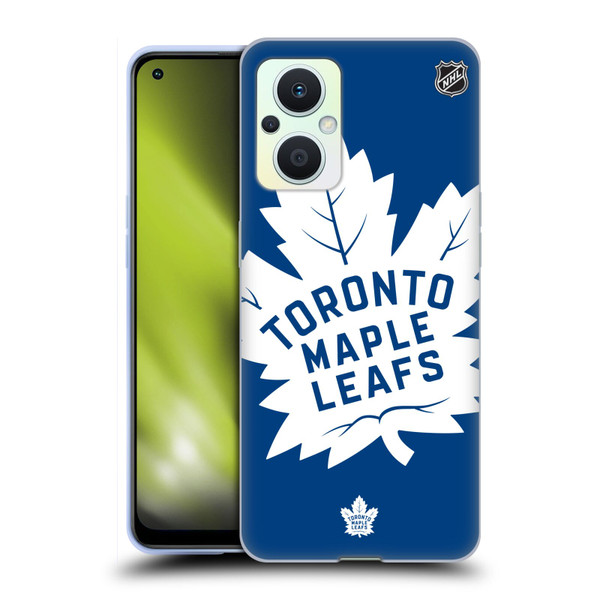 NHL Toronto Maple Leafs Oversized Soft Gel Case for OPPO Reno8 Lite