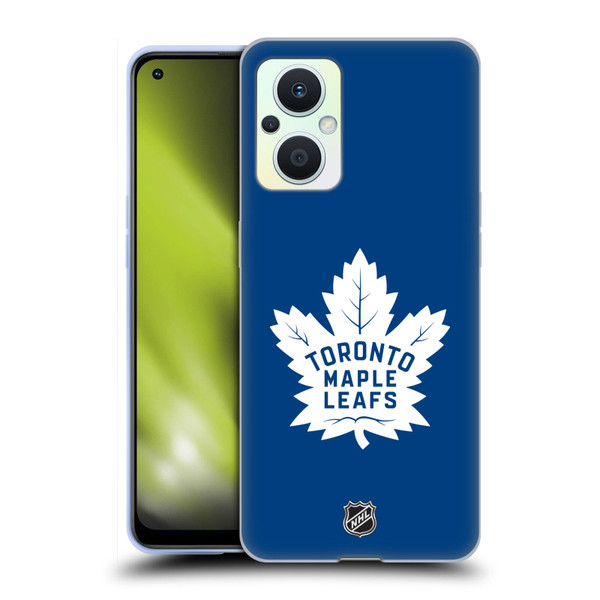 NHL Toronto Maple Leafs Plain Soft Gel Case for OPPO Reno8 Lite
