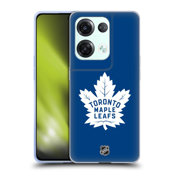 NHL Toronto Maple Leafs Plain Soft Gel Case for OPPO Reno8 Pro