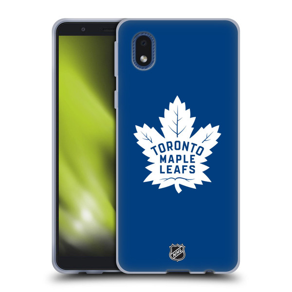 NHL Toronto Maple Leafs Plain Soft Gel Case for Samsung Galaxy A01 Core (2020)