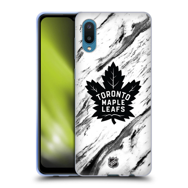 NHL Toronto Maple Leafs Marble Soft Gel Case for Samsung Galaxy A02/M02 (2021)