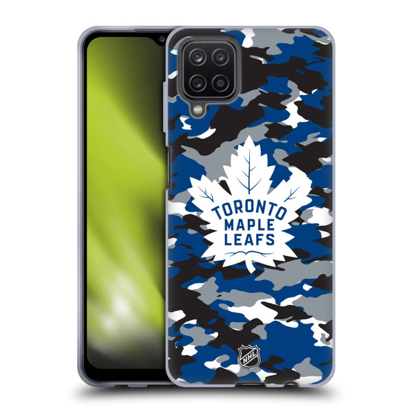 NHL Toronto Maple Leafs Camouflage Soft Gel Case for Samsung Galaxy A12 (2020)