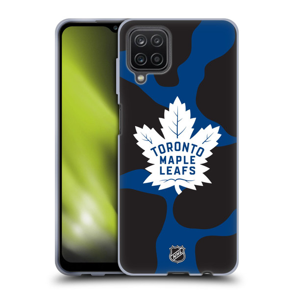 NHL Toronto Maple Leafs Cow Pattern Soft Gel Case for Samsung Galaxy A12 (2020)