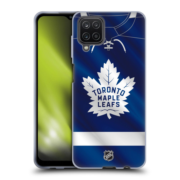 NHL Toronto Maple Leafs Jersey Soft Gel Case for Samsung Galaxy A12 (2020)
