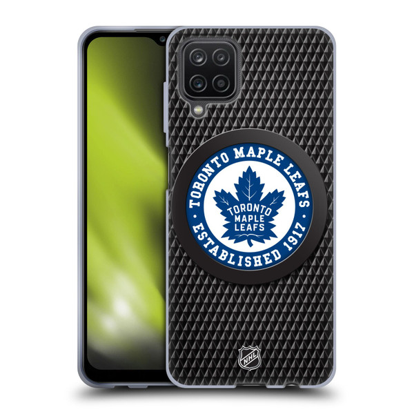 NHL Toronto Maple Leafs Puck Texture Soft Gel Case for Samsung Galaxy A12 (2020)