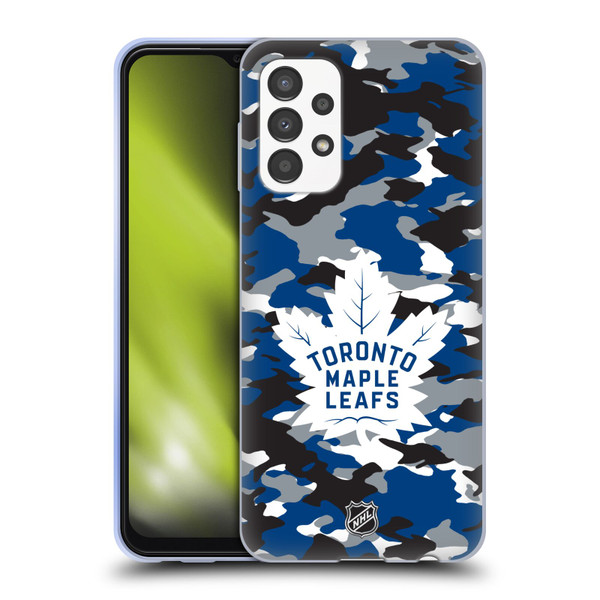 NHL Toronto Maple Leafs Camouflage Soft Gel Case for Samsung Galaxy A13 (2022)