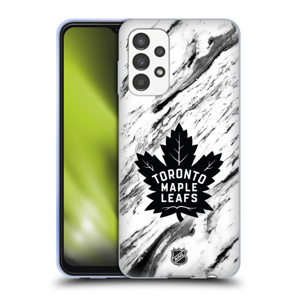 NHL Toronto Maple Leafs Marble Soft Gel Case for Samsung Galaxy A13 (2022)