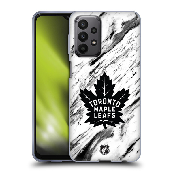 NHL Toronto Maple Leafs Marble Soft Gel Case for Samsung Galaxy A23 / 5G (2022)