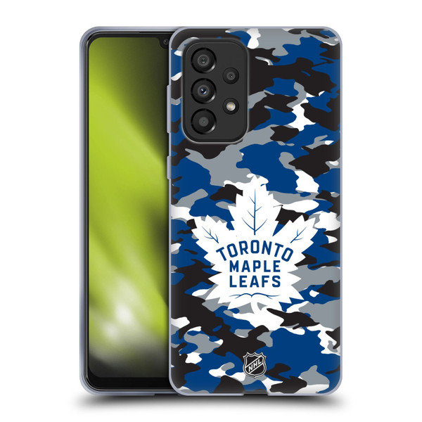 NHL Toronto Maple Leafs Camouflage Soft Gel Case for Samsung Galaxy A33 5G (2022)