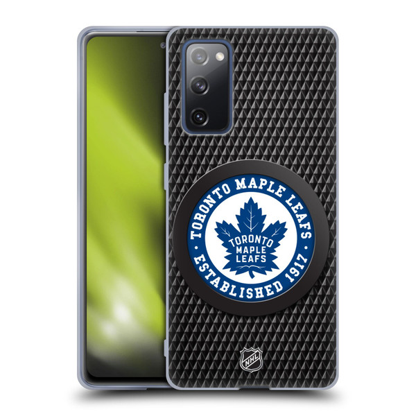 NHL Toronto Maple Leafs Puck Texture Soft Gel Case for Samsung Galaxy S20 FE / 5G