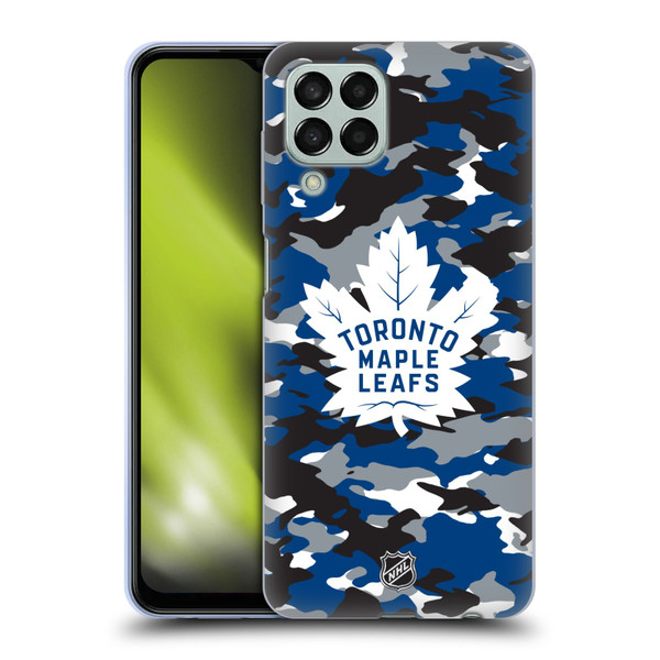 NHL Toronto Maple Leafs Camouflage Soft Gel Case for Samsung Galaxy M33 (2022)
