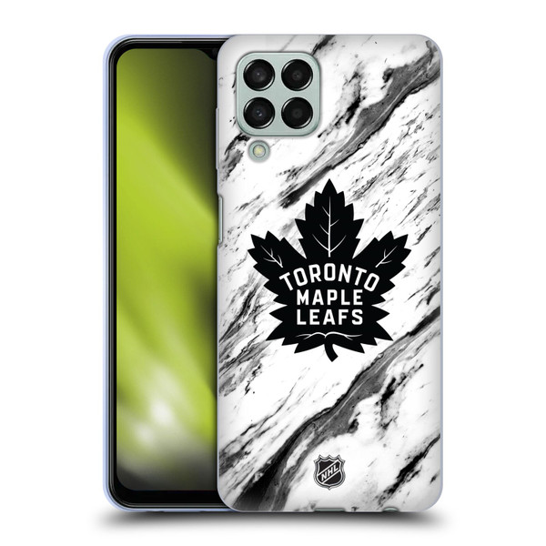 NHL Toronto Maple Leafs Marble Soft Gel Case for Samsung Galaxy M33 (2022)