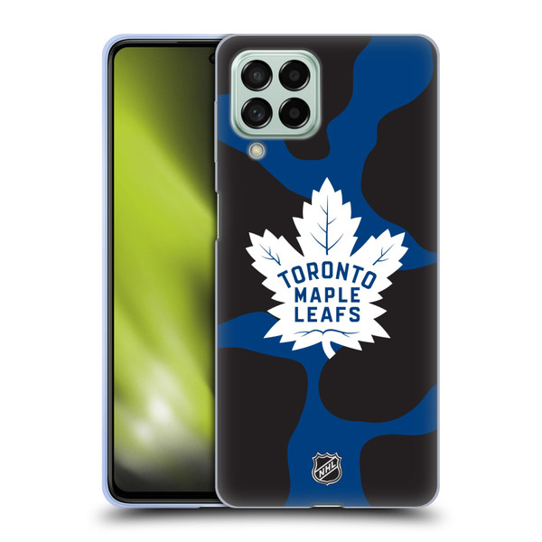 NHL Toronto Maple Leafs Cow Pattern Soft Gel Case for Samsung Galaxy M53 (2022)