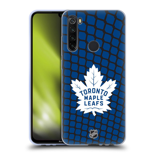 NHL Toronto Maple Leafs Net Pattern Soft Gel Case for Xiaomi Redmi Note 8T