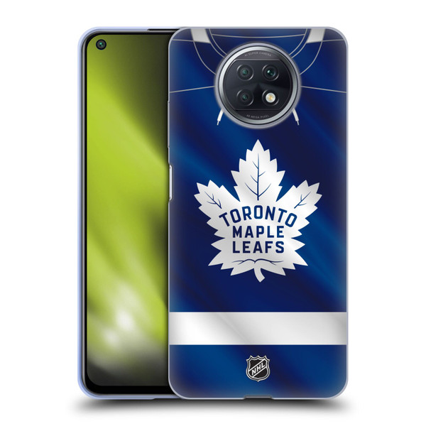 NHL Toronto Maple Leafs Jersey Soft Gel Case for Xiaomi Redmi Note 9T 5G