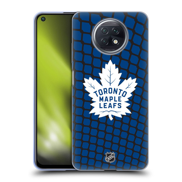 NHL Toronto Maple Leafs Net Pattern Soft Gel Case for Xiaomi Redmi Note 9T 5G