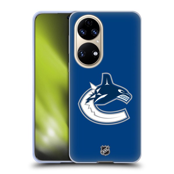 NHL Vancouver Canucks Plain Soft Gel Case for Huawei P50