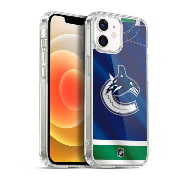 NHL Vancouver Canucks Jersey Soft Gel Case for Apple iPhone 12 / iPhone 12 Pro & MagSafe