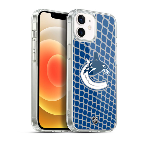 NHL Vancouver Canucks Net Pattern Soft Gel Case for Apple iPhone 12 / iPhone 12 Pro & MagSafe