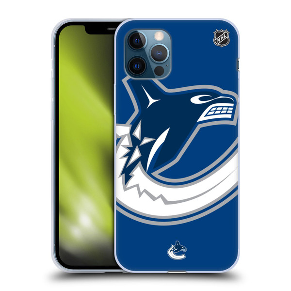 NHL Vancouver Canucks Oversized Soft Gel Case for Apple iPhone 12 / iPhone 12 Pro