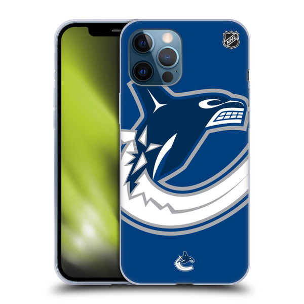 NHL Vancouver Canucks Oversized Soft Gel Case for Apple iPhone 12 Pro Max