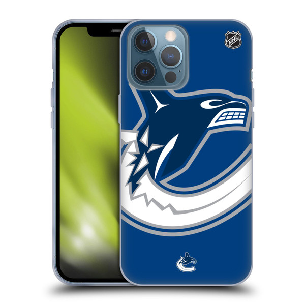 NHL Vancouver Canucks Oversized Soft Gel Case for Apple iPhone 13 Pro Max