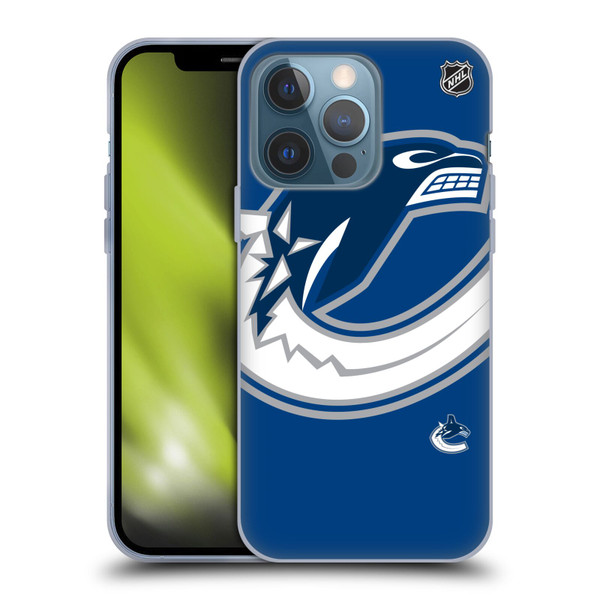 NHL Vancouver Canucks Oversized Soft Gel Case for Apple iPhone 13 Pro