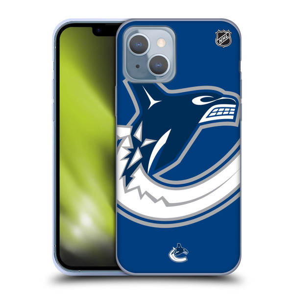 NHL Vancouver Canucks Oversized Soft Gel Case for Apple iPhone 14