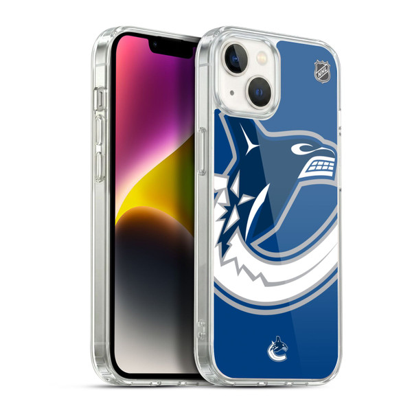NHL Vancouver Canucks Oversized Soft Gel Case for Apple iPhone 14 Plus & MagSafe