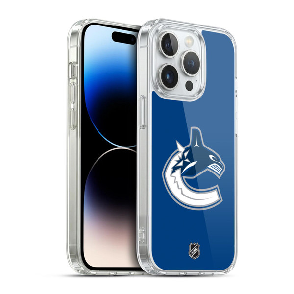 NHL Vancouver Canucks Plain Soft Gel Case for Apple iPhone 14 Pro & MagSafe