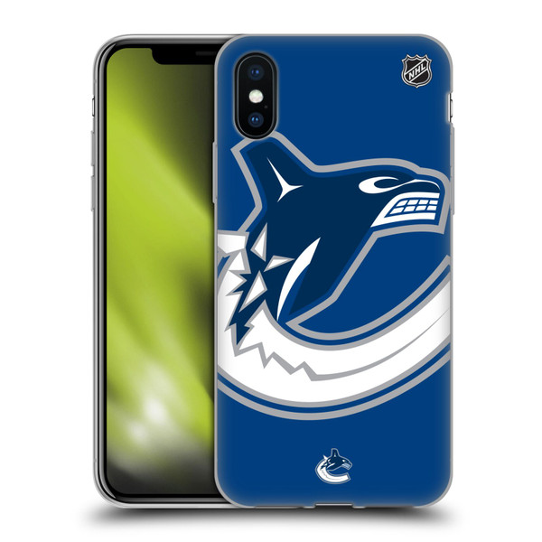 NHL Vancouver Canucks Oversized Soft Gel Case for Apple iPhone X / iPhone XS