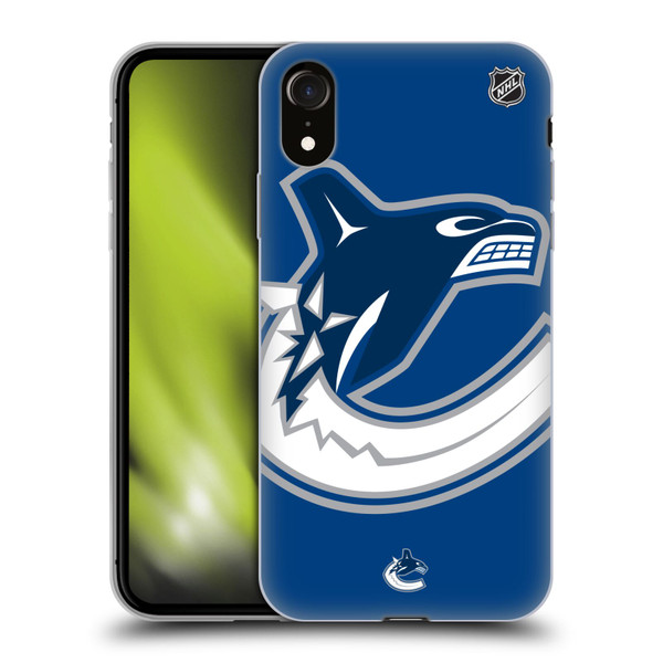 NHL Vancouver Canucks Oversized Soft Gel Case for Apple iPhone XR