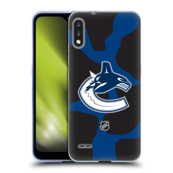 NHL Vancouver Canucks Cow Pattern Soft Gel Case for LG K22